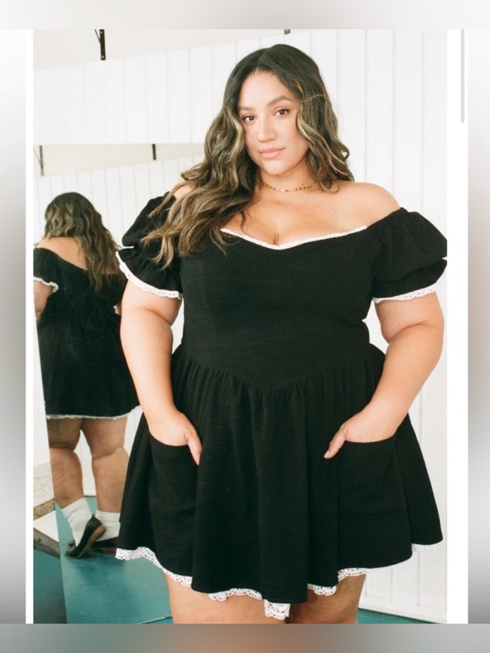 NWT Fashion Brand Company The French Virgin Thick Linen Mini Dress - Size 5X